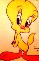 Tweety Bird - Pencil  Paper Drawings - By Leonardez Rosas, Character Drawing Artist