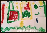 My Best Friends House - Paint  Paper Paintings - By Chloe Sheriff, Straight Painting Artist