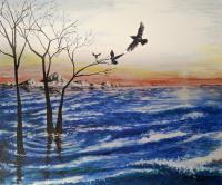 Untitled - Acrylics Paintings - By Jonas Alin, Nature Painting Artist
