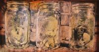 3 - Ink  Wood Stain Drawings - By Jim Haller, Realism Drawing Artist