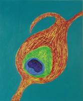 Catbird - Acrylic Paintings - By Jessica Croswhite, Abstract Painting Artist