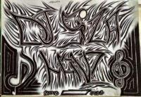 Dj Siza Hans - Pen  Paper Drawings - By Benarius Thrash, Dark Drawing Artist