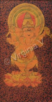 Figurative - Ganesh - Pyrography On Wood