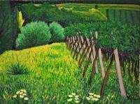 Campo Di Trezzolano - Oil On Canvas Paintings - By Virginia -, Landscape Painting Artist
