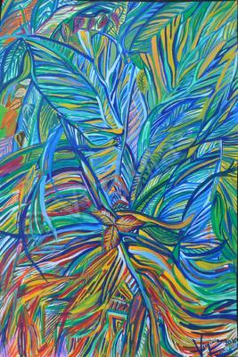 Plants And Flowers - Pianta Di Goa - Acrylic On Paper