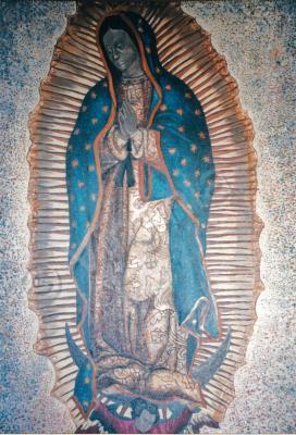 Figurative - Nuestra Senora De Guadalupe - Oil On Canvas