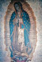 Figurative - Nuestra Senora De Guadalupe - Oil On Canvas