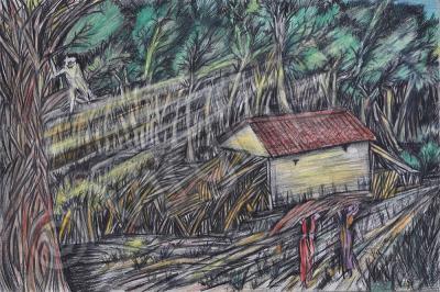 Landscape - Mattina Presto - Pencil And Watercolor On Paper