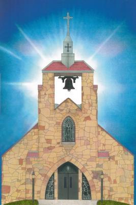 1 - St Denis Catholic Church Lexington Michigan - Colored Pencil  Ink