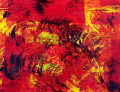 Small Works On Paper - Fire Dance - Acrylic