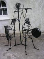 Sculpture - Three Traditional Musicians - Found Objects