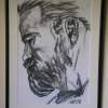 Portrait No6 - Charcoal On Paper Drawings - By Noel Molloy, Realist Drawing Artist