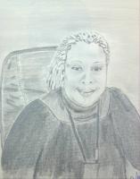 Donna - Charcoalgraphite Drawings - By Cathy Jourdan, Portrait Drawing Artist