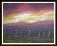 Sunset - Acrylics Paintings - By Joe Labianca, Impressionism Painting Artist