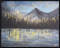 Pine Mount - Acrylics Paintings - By Joe Labianca, Impressionism Painting Artist
