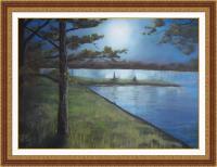 Moon - Acrylics Paintings - By Joe Labianca, Impressionism Painting Artist