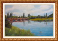 Pond - Acrylics Paintings - By Joe Labianca, Impressionism Painting Artist