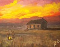 Battlefield - Acrylics Paintings - By Joe Labianca, Impressionism Painting Artist