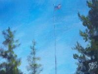 Flag - Acrylics Paintings - By Joe Labianca, Impressionism Painting Artist