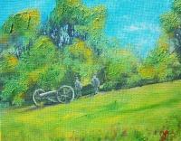 Cannon - Acrylics Paintings - By Joe Labianca, Impressionism Painting Artist