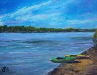 Boats - Acrylics Paintings - By Joe Labianca, Impressionism Painting Artist