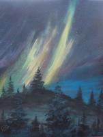 Landscapes - Aurora - Acrylics