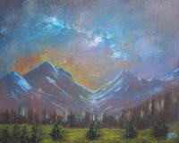 Landscapes - Stars - Acrylics