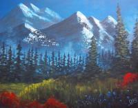 Mountain - Acrylics Paintings - By Joe Labianca, Impressionism Painting Artist