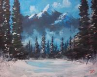 Landscapes - Snow - Acrylics