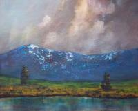 Sky Mount - Acrylics Paintings - By Joe Labianca, Impressionism Painting Artist