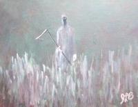 Grim Reaper - Acrylics Paintings - By Joe Labianca, Impressionism Painting Artist
