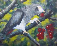 Parrot - Acrylics Paintings - By Joe Labianca, Impressionism Painting Artist