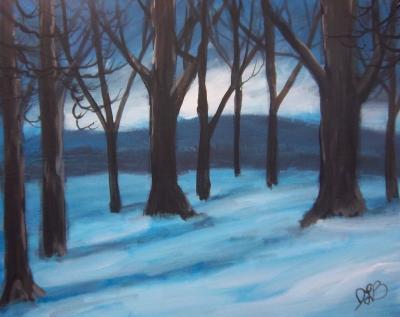 Landscapes - Snow - Acrylics