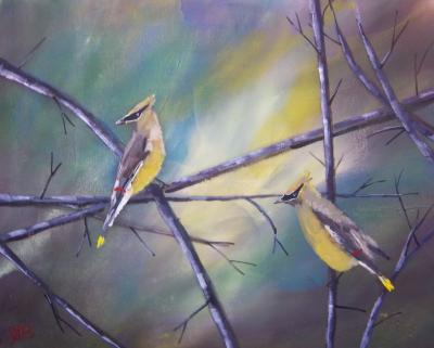 Landscapes - Birds - Acrylics