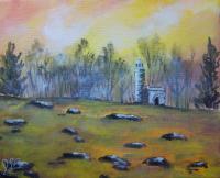 Round Top - Acrylics Paintings - By Joe Labianca, Impressionism Painting Artist