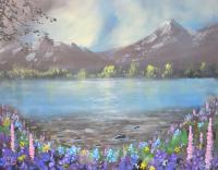 Lake - Acrylics Paintings - By Joe Labianca, Impressionism Painting Artist
