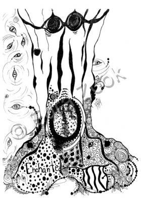 Ink Drawings - Enchanted - Pen And Ink