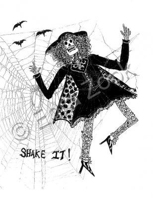 Ink Drawings - Shake It - Pen And Ink