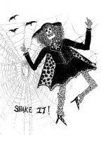 Shake It - Pen And Ink Drawings - By Edra Zook, Whimsical Drawing Artist