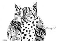 Mercy Me - Pen And Ink Drawings - By Edra Zook, Whimsical Drawing Artist