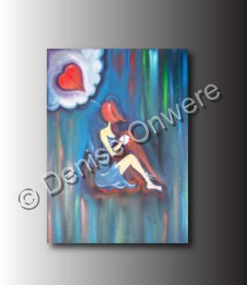 Fubar Collection - Tearful Heart By Denise Clayton-Onwere - Oil