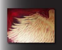Angels Wing By Denise Clayton-Onwere - Acrylic Paintings - By Denise Onwere, Abstract Painting Artist