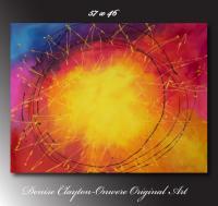 Centered By Denise Clayton-Onwere - Acrylic Paintings - By Denise Onwere, Abstract Painting Artist