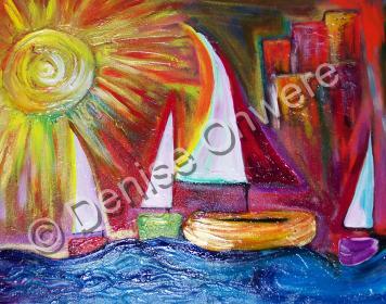 Delicate Nature - City Sails - Acrylic