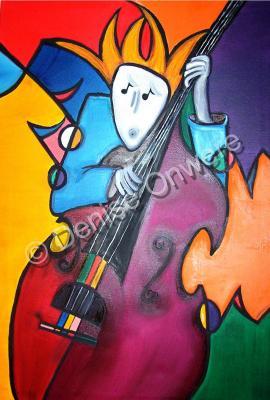 Just Jazz - Spooky Bass By Denise Clayton-Onwere - Oil