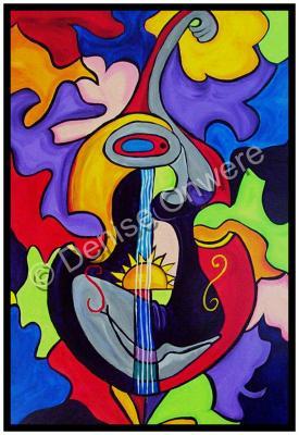 Just Jazz - In The Bass By Denise Clayton-Onwere - Acrylic