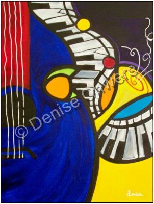 Just Jazz - Tunes By Denise Clayton-Onwere - Acrylic