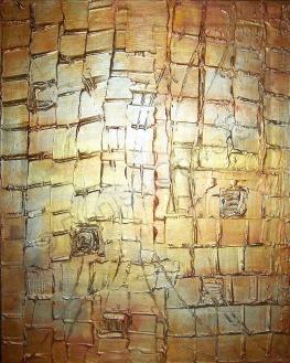 Whatever Happens - Golden Existence  By  Denise Clayton-Onwere - Acrylic And Plaster