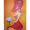 He Loves Me By Denise Onwere - Oil Paintings - By Denise Onwere, Abstract Painting Artist