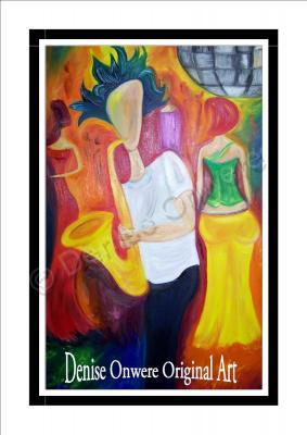 Just Jazz - Jazz Party By Denise Clayton-Onwere - Oil